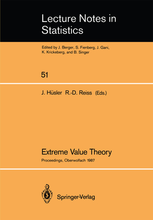 ISBN 9780387969541: Extreme Value Theory – Proceedings of a Conference held in Oberwolfach, Dec. 6–12, 1987