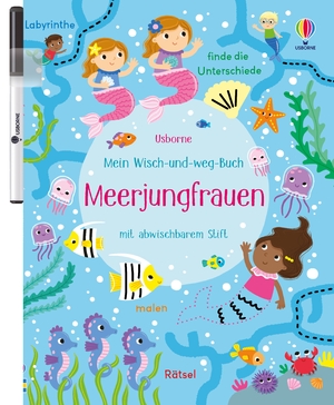 ISBN 9781035701810: Mein Wisch-und-weg-Buch: Meerjungfrauen / mit abwischbarem Stift - Zähl-, Zuordnungs- und Schwungübungen für Kinder ab 4 Jahren