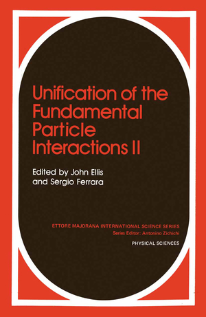 ISBN 9781461593010: Unification of the Fundamental Particle Interactions II