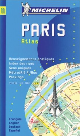 ISBN 9782067000117: Michelin Paris Atlas [Stadtplan mit Straßenverzeichnis]