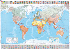 ISBN 9782067122956: Die Welt Planoposter politisch