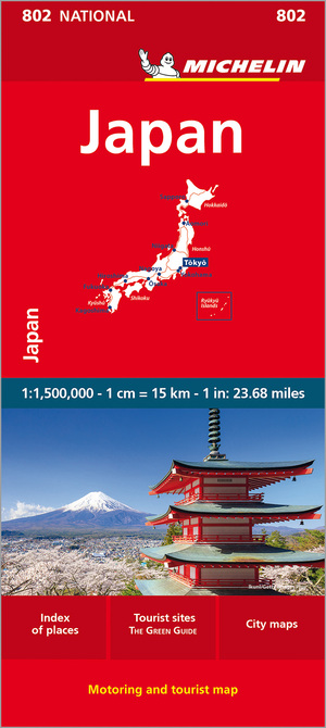 ISBN 9782067259683: Michelin Japan - Straßen- und Tourismuskarte 1:1.500.000