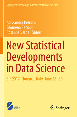 ISBN 9783030211608: New Statistical Developments in Data Science - SIS 2017, Florence, Italy, June 28-30