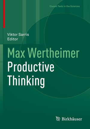 ISBN 9783030360658: Max Wertheimer Productive Thinking