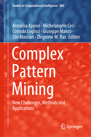gebrauchtes Buch – Annalisa Appice – Complex Pattern Mining – New Challenges, Methods and Applications