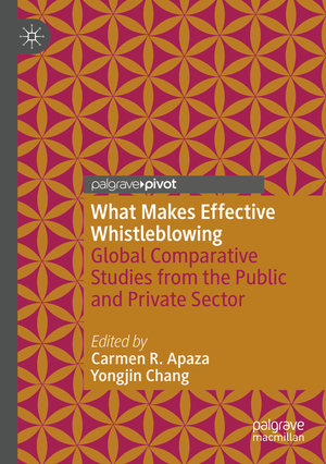 neues Buch – Yongjin Chang – What Makes Effective Whistleblowing