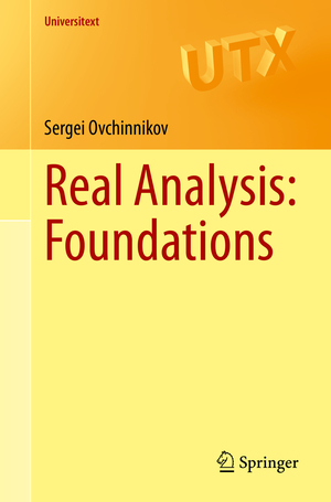 ISBN 9783030647001: Real Analysis: Foundations