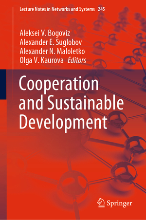 ISBN 9783030769994: ooperation and Sustainable Development