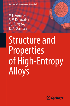 ISBN 9783030783631: Structure and Properties of High-Entropy Alloys