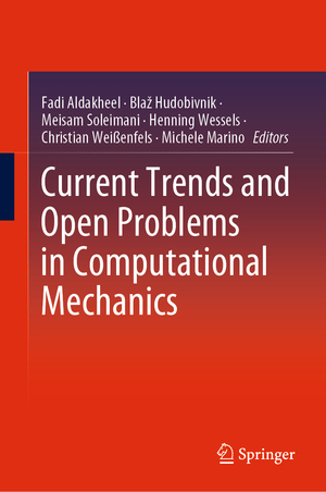 ISBN 9783030873110: Current Trends and Open Problems in Computational Mechanics