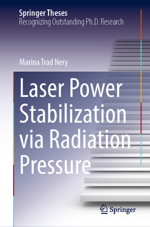 ISBN 9783030958671: Laser Power Stabilization via Radiation Pressure