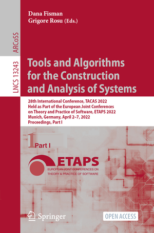 ISBN 9783030995232: Tools and Algorithms for the Construction and Analysis of Systems