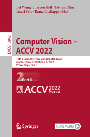 ISBN 9783031262838: Computer Vision – ACCV 2022 - 16th Asian Conference on Computer Vision, Macao, China, December 4–8, 2022, Proceedings, Part II