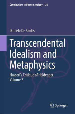 neues Buch – Daniele De Santis – Transcendental Idealism and Metaphysics