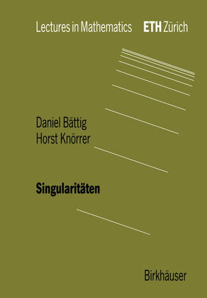 ISBN 9783034897198: Singularitäten