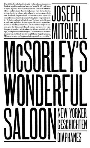 ISBN 9783035804096: McSorley’s Wonderful Saloon – New Yorker Geschichten