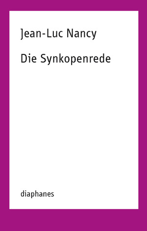 ISBN 9783037346389: Die Synkopenrede