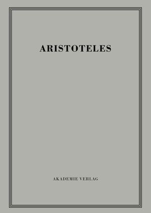 ISBN 9783050009278: Aristoteles: Aristoteles Werke / Physikvorlesung