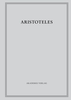 ISBN 9783050022918: Aristoteles: Aristoteles Werke / Zoologische Schriften II - Über die Teile der Lebewesen