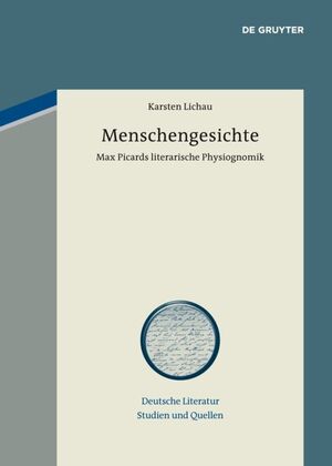 ISBN 9783050062693: Menschengesichte – Max Picards literarische Physiognomik