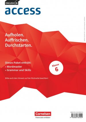 ISBN 9783060365029: English G Access Band 2: 6. Schuljahr - Wordmaster und Grammar and Skills (Im Paket)