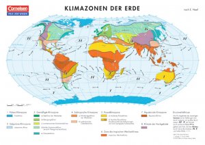 ISBN 9783060407446: Klimazonen der Erde (Kartenblatt)