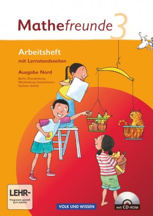 ISBN 9783060826841: Mathefreunde - Ausgabe Nord 2010 (Berlin, Brandenburg, Mecklenburg-Vorpommern, Sachsen-Anhalt) - 3. Schuljahr – Arbeitsheft mit CD-ROM