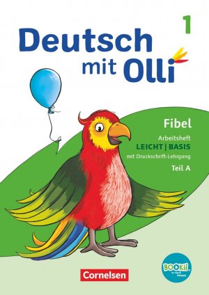 ISBN 9783060849895: Deutsch mit Olli - Erstlesen - Ausgabe 2021 - 1. Schuljahr - Arbeitsheft Leicht / Basis inkl. Druckschrift-Lehrgang - Teil A und B im Paket mit BOOKii-Funktion