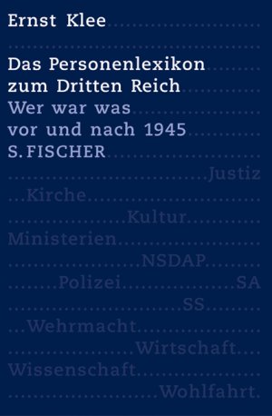 gebrauchtes Buch – Das Personenlexikon zum Dritten Reich: Wer war was vor und nach 1945 Klee, Ernst