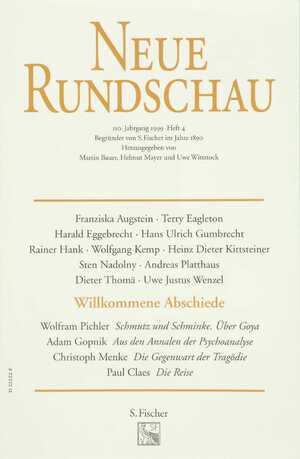 ISBN 9783108090395: Neue Rundschau 1999/4 - Willkommene Abschiede