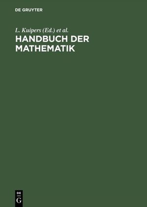 ISBN 9783110008579: Handbuch der Mathematik