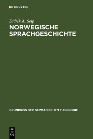 ISBN 9783110018400: Norwegische Sprachgeschichte