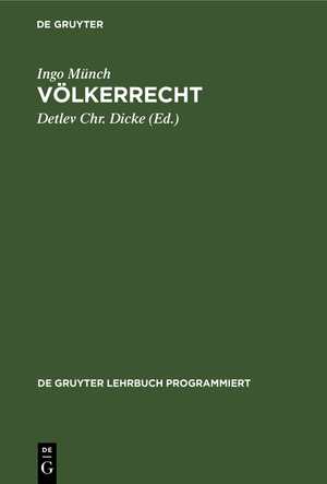 ISBN 9783110021622: Völkerrecht