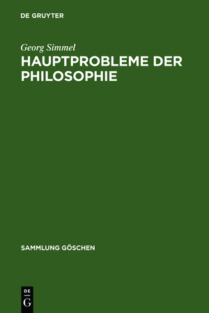 ISBN 9783110059502: Hauptprobleme der Philosophie