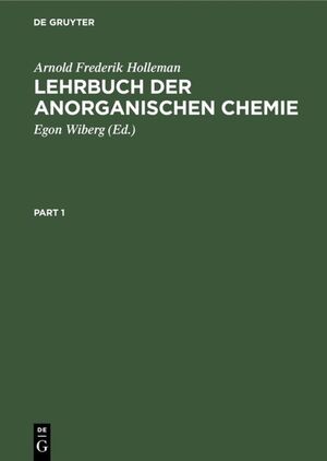 ISBN 9783110059625: Lehrbuch der anorganischen Chemie