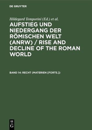 ISBN 9783110081220: Recht (Materien [Forts.])