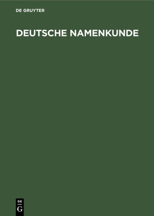 gebrauchtes Buch – Max Gottschald – Deutsche Namenkunde: Unsere Familiennamen