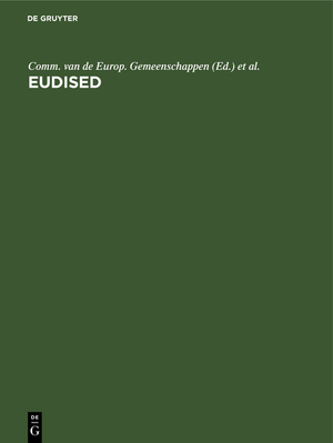 ISBN 9783110098525: Eudised