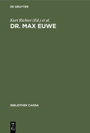 ISBN 9783110108002: Dr. Max Euwe – Eine Auswahl seiner besten Partien mit Beiträgen führender Meister