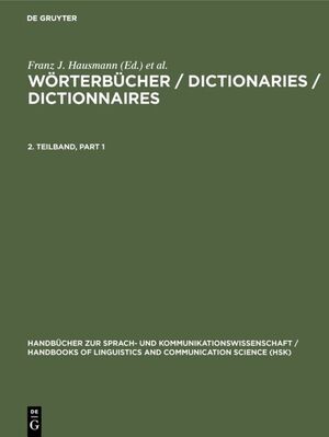 ISBN 9783110124200: Wörterbücher / Dictionaries / Dictionnaires. 2. Teilband