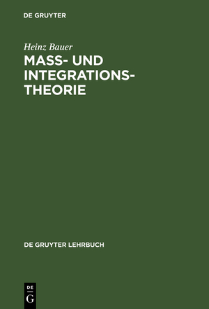 ISBN 9783110136265: Maß- und Integrationstheorie