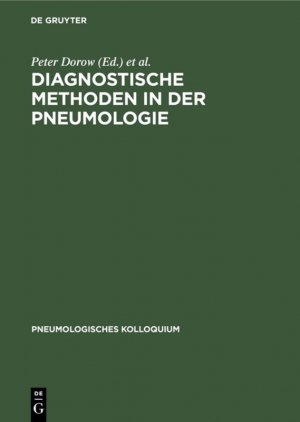 ISBN 9783110138290: Diagnostische Methoden in der Pneumologie