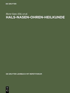 ISBN 9783110147421: Hals-Nasen-Ohren-Heilkunde