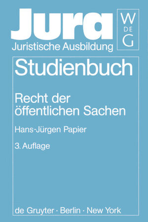 ISBN 9783110153415: Recht der öffentlichen Sachen