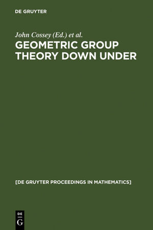 ISBN 9783110163667: Geometric Group Theory Down Under