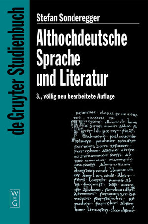 neues Buch – Stefan Sonderegger – Althochdeutsche Sprache und Literatur