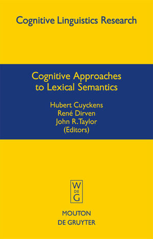 ISBN 9783110177091: Cognitive Approaches to Lexical Semantics