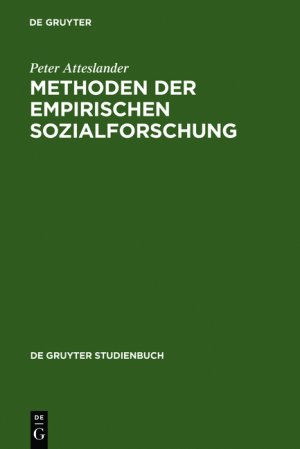 ISBN 9783110178173: Methoden der empirischen Sozialforschung