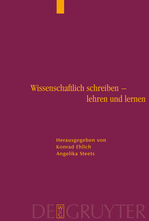 ISBN 9783110178630: Wissenschaftlich schreiben - lehren und lernen