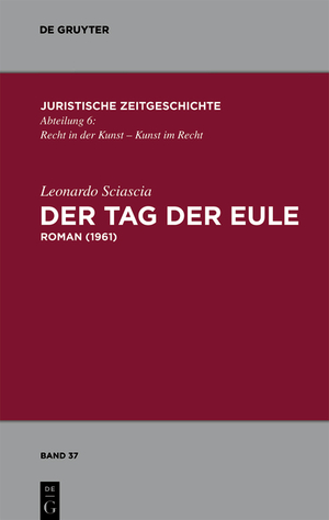 ISBN 9783110246049: Der Tag der Eule - Roman (1961)